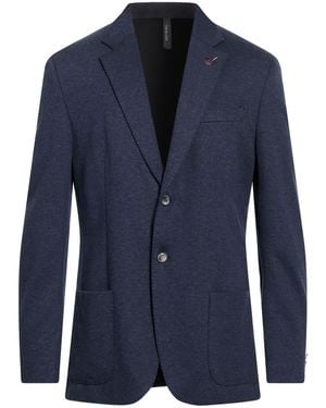 Paoloni Blazer Cotton, Elastane - Blue