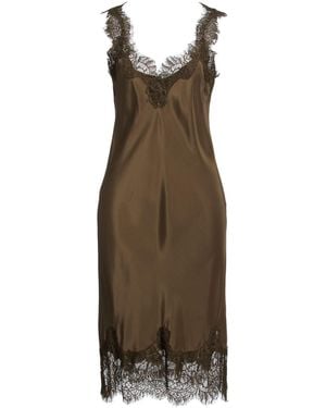 Gold Hawk Midi Dress - Natural