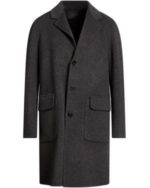 Paltò Fabbrica Charcoal Coat Wool, Nylon - Black