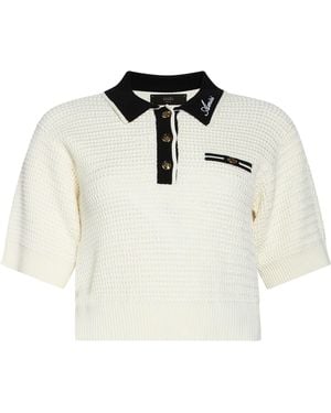Amiri Ivory Sweater Viscose, Polyester - White