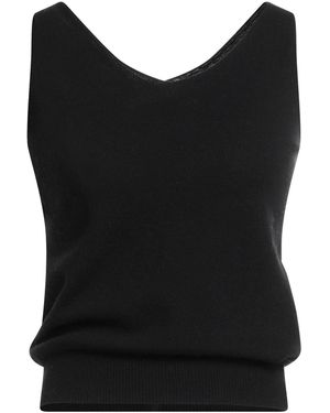 N.O.W. ANDREA ROSATI CASHMERE Top Wool, Viscose, Cashmere, Nylon - Black