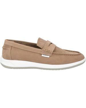 Docksteps Khaki Loafers Leather - Natural