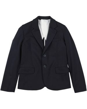 EMANUEL PRIS Blazer Cotton, Polyamide, Elastane - Blue