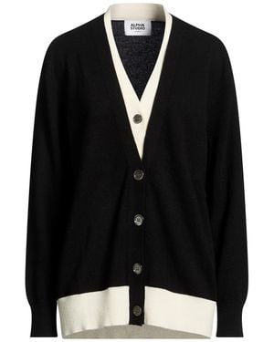 Alpha Studio Cardigan - Black