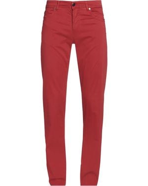Marco Pescarolo Pants Cotton, Silk, Elastane - Red