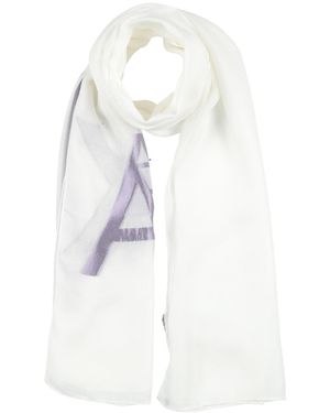ARMANI EXCHANGE Scarf Modal, Polyester, Viscose - White
