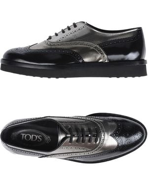 Tod's Lace-Up Shoes Soft Leather - Black