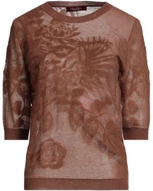 Max Mara Sweater Polyamide, Mohair Wool, Cotton, Wool - Brown