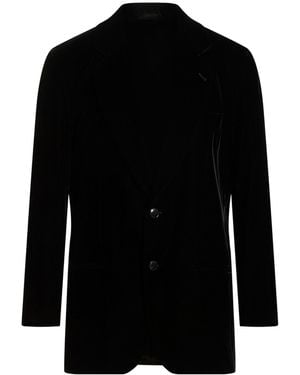 Giorgio Armani Blazer Viscose, Cupro, Elastane - Black