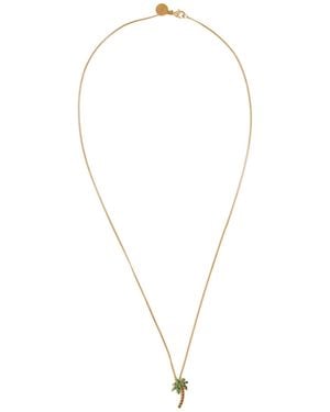 Palm Angels Necklace Brass, Zirconia - White