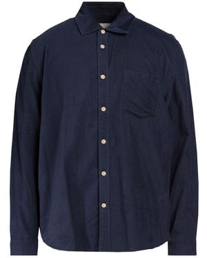 Folk Shirt Cotton - Blue