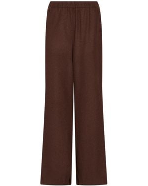 ViCOLO Pants Polyester, Viscose, Wool - Brown
