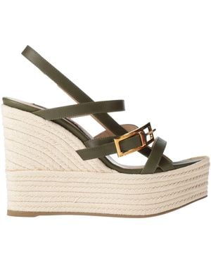 Sergio Rossi Military Espadrilles Leather - Natural