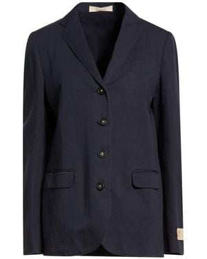 Massimo Alba Blazer Cotton, Linen - Blue