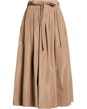 Max Mara Maxi Skirt Polyester - Natural