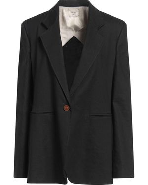 Alysi Crème Blazer Linen, Viscose, Elastane - Black