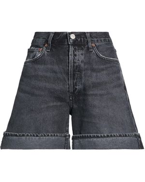 Agolde Denim Shorts Recycled Cotton - Gray