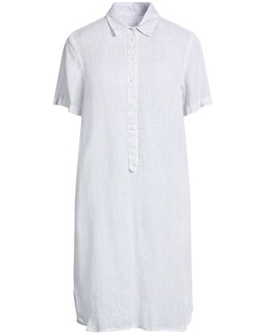 120% Lino Midi Dresses - White