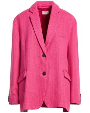 ViCOLO Fuchsia Blazer Cotton, Polyester - Pink
