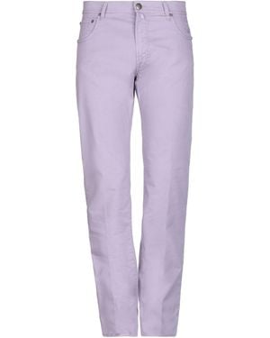 Corneliani Pants Cotton, Elastane - Purple
