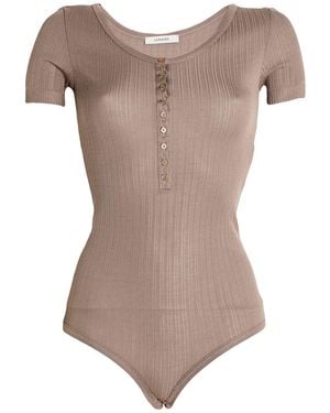 Lemaire Bodysuit Viscose, Silk - Brown