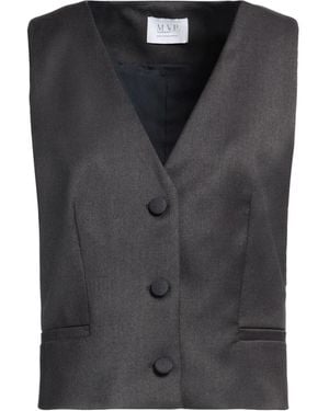 MVP WARDROBE Lead Tailored Vest Polyester, Wool, Elastane - Black