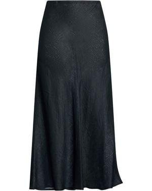 Twinset Maxi Skirt Linen - Black