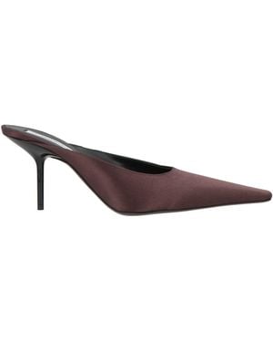 Victoria Beckham Chocolate Mules & Clogs Textile Fibers - Brown