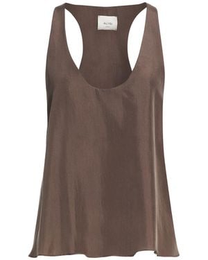 Alysi Top Silk - Brown