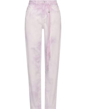 ICON DENIM Lilac Jeans Cotton - Pink