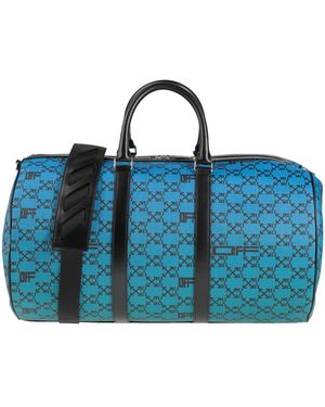 Off-White c/o Virgil Abloh Duffel Bags Leather - Blue