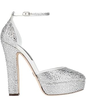 Dolce & Gabbana Court Shoes Viscose, Silk - White