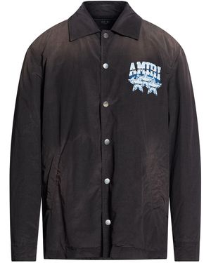 Amiri Charcoal Shirt Polyamide, Cotton - Black