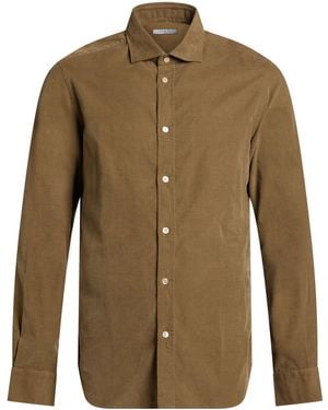 Boglioli Khaki Shirt Cotton - Green