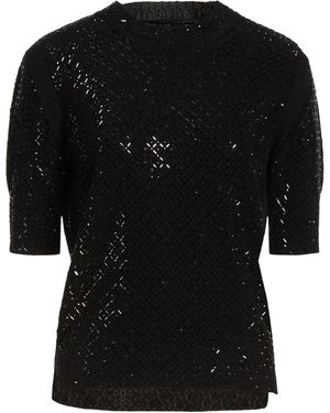 Ermanno Scervino Sweater Wool, Cashmere, Glass - Black