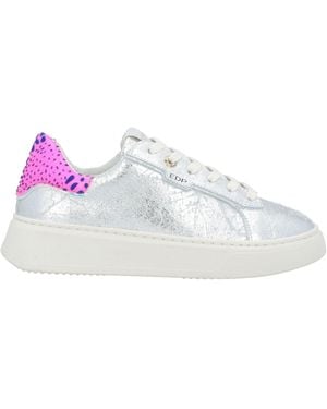 ED PARRISH Trainers Leather, Textile Fibres - White