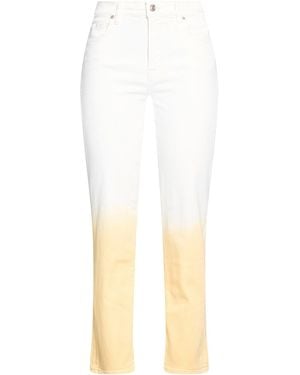 7 For All Mankind Ivory Jeans Cotton, Lyocell, Elastomultiester, Elastane - White