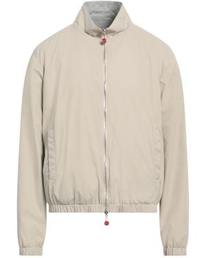 Kiton Jacket Polyester, Viscose, Elastane - Natural
