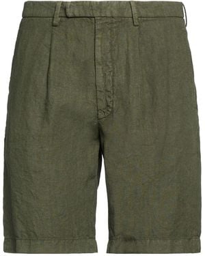 Roberto Collina Military Shorts & Bermuda Shorts Linen - Green