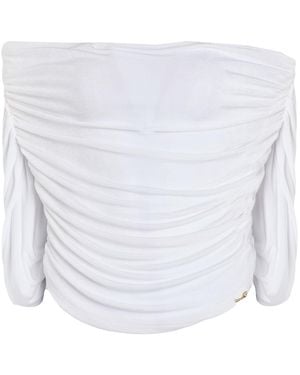 Gaelle Paris Noir Top Polyester, Elastane - White