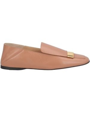 Sergio Rossi Embellished Leather Square-Toe Loafers - Pink