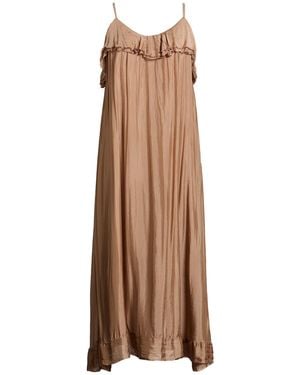 Kaos Maxi Dress Viscose, Silk - Brown