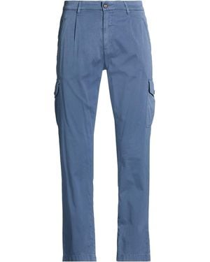 Moorer Pants Cotton, Silk, Elastane - Blue