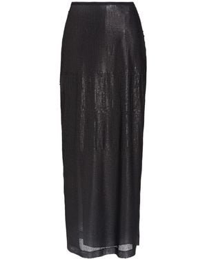 Alysi Crème Maxi Skirt Polyester - Black