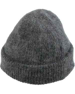 Sandro Charcoal Hat Mohair Wool, Polyamide, Wool - Gray