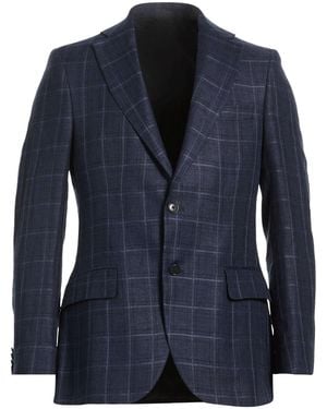 Tombolini Blazer Linen, Wool - Blue