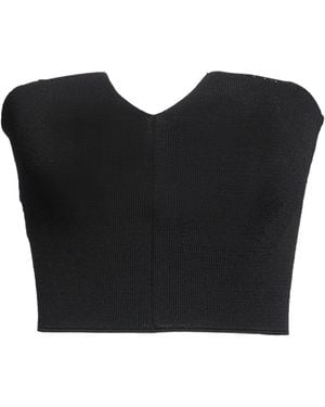 Alberta Ferretti Top Viscose, Polyamide - Black