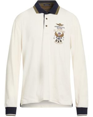 Aeronautica Militare Ivory Polo Shirt Cotton, Elastane - White