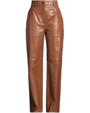Alberta Ferretti Pants Sheepskin - Brown