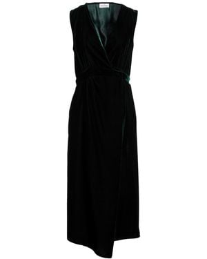 Rebel Queen Dark Midi Dress Polyester - Black